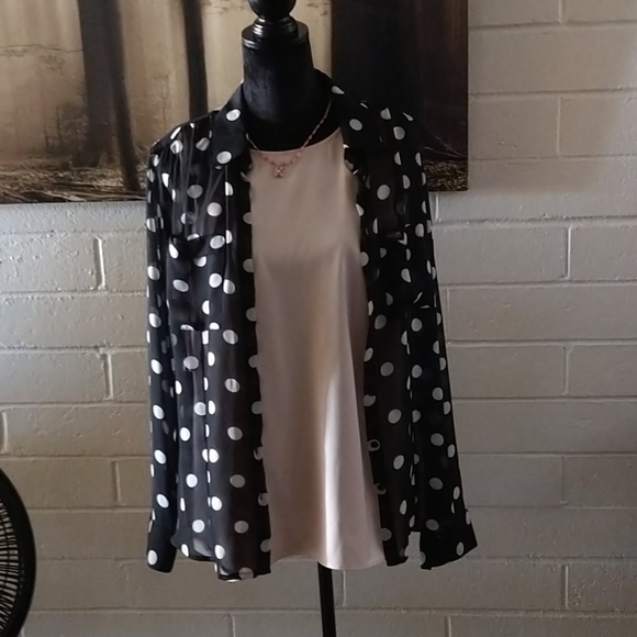 Guess classy polka-dot button up shirt - Picture 5 of 6